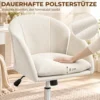 Bürostuhl Höhenverstellbar 360° Drehbarer Schreibtischstuhl Mit Blumenform Wippfunktion, Chenilleoptik Bis 120 Kg