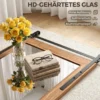 Decoratieve Rechthoekige Wandspiegel Voor Woonkamer, Hangspiegel 86,5 X 61 Cm Lichtbruin