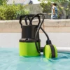 Duikpomp Vijverpomp Waterpomp Met Vlotter Schakelaar Fontein 400W 9000L/h 16 X 14 X 27 Cm Groen