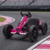 Elektrische Go Kart Voor Kinderen 12V Gokart Met 2 Motoren, 4 voudig Verstelbare Stoel Zachte Start EVA Wielen LED Koplampen