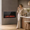 Elektrische Haard Met Vlam Effect En Wandhaard Met Afstandsbediening