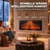Elektrische Haard Met Vlam Effect En Wandhaard Met Afstandsbediening