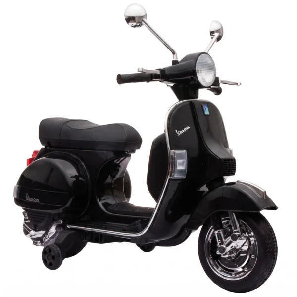 Elektrische Kinder Vespa PX150 12V Motorfiets Met Lithium Batterij 35W 2 Motoren 25° Stuurbegrenzing Voor 3 6 Jaar