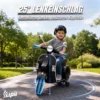 Elektrische Kinder Vespa PX150 12V Motorfiets Met Lithium Batterij 35W 2 Motoren 25° Stuurbegrenzing Voor 3 6 Jaar