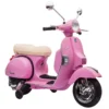 Elektrische Motorfiets Kinderen Vespa PX150 12V Elektrische Motorfiets Met Lithium Batterij 35W 2 Motoren 25° Stuurbegrenzing Voor 3 6 Jaar