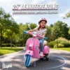 Elektrische Motorfiets Kinderen Vespa PX150 12V Elektrische Motorfiets Met Lithium Batterij 35W 2 Motoren 25° Stuurbegrenzing Voor 3 6 Jaar