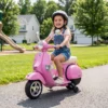 Elektrische Motorfiets Kinderen Vespa PX150 12V Elektrische Motorfiets Met Lithium Batterij 35W 2 Motoren 25° Stuurbegrenzing Voor 3 6 Jaar