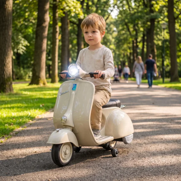 Elektrische Motorfiets Voor Kinderen 6 V Met Stabilisatiewielen, Lithium Batterij, Zachte Start, Muziek, USB Koplamp Toeter