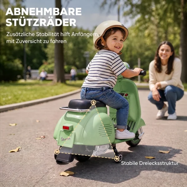 Elektrische Motorfiets Voor Kinderen 6 V Met Stabilisatiewielen, Lithium Batterij, Zachte Start, Muziek, USB Koplamp Toeter