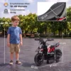 Elektrische Motorfiets Voor Kinderen APRILIA 6 V Elektrische Motorfiets Met Lithium Batterij 25W Motor 30° Stuurbeperking Afneembare Steunwielen