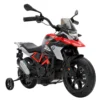 Elektrische Motorfiets Voor Kinderen BMW 12V Kinder Motocross Met Lithium Batterij 35W Motor Draaigasgreep Steunwielen PU Zitje Tot 6km/u