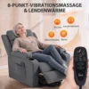 Elektrischer Relaxsessel Mit Aufstehhilfe Und Liegefunktion Massagesessel Mit Fernbedienung Dunkelgrau