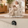 Elektrischer Relaxsessel Mit Liegefunktion, TV Sessel Mit Aufstehhilfe Und Fußstütze, Bis 150kg Creme