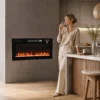 Elektrokachel Ultradun Ontwerp Elektrische Kachel Verwarming Afstandsbediening 92cm