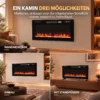 Elektrokachel Ultradun Ontwerp Elektrische Kachel Verwarming Afstandsbediening 92cm