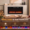 Elektrokachel Ultradun Ontwerp Elektrische Kachel Verwarming Afstandsbediening 92cm