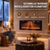 Elektrokachel Ultradun Ontwerp Elektrische Kachel Verwarming Afstandsbediening 92cm