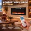 Elektrokachel Ultradun Ontwerp Elektrische Kachel Verwarming Afstandsbediening 92cm