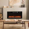 Elektrokachel Ultradun Ontwerp Elektrische Kachel Verwarming Afstandsbediening 92cm