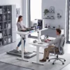 Ergonomisch In Hoogte Verstelbaar Bureauframe Elektrisch Stalen Tafelframe Wit