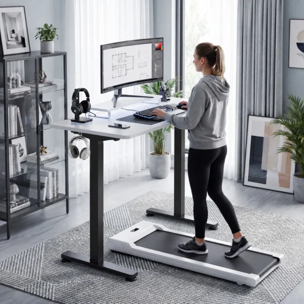 Ergonomisch In Hoogte Verstelbaar Bureauframe, Elektrisch Tafelframe Van Staal, Zwart