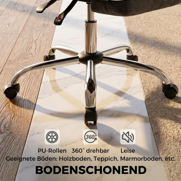 Ergonomische Bureaustoel Met Voetensteun En Bureaustoel In Donkergrijs