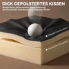 Ergonomische Bureaustoel Met Voetensteun, Hoge Rugleuning, Kantelfunctie, PU Leer, Zwart