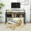 Ergonomische Kniestoel, Kniehocker Met 6 Verstelbare Instellingen, Basis Van Hout In Crèmewit
