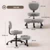 Ergonomische Naaistoel Bureaustoel, 360° Draaibare ADHD Meditatiestoel Met Wielen En Hoogteverstelling, Grijs