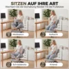 Ergonomische Naaistoel Bureaustoel, 360° Draaibare ADHD Meditatiestoel Met Wielen En Hoogteverstelling, Grijs