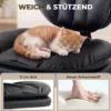 Ergonomische Naaistoel Bureaustoel, 360° Draaibare Meditatiestoel Met Wielen, Afneembare Voetensteun, Zwart