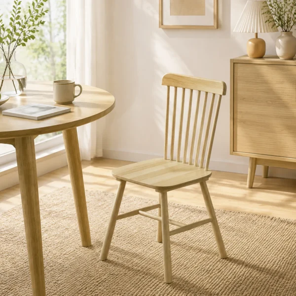 Esszimmerstühle 2er Set Küchenstühle Moderner Polsterstuhl Mit Geschwungener Rückenlehne Aus Kautschukholz Für Esszimmer