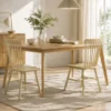 Esszimmerstühle 2er Set Küchenstühle Moderner Polsterstuhl Mit Geschwungener Rückenlehne Aus Kautschukholz Für Esszimmer