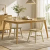 Esszimmerstühle 2er Set Küchenstühle Moderner Polsterstuhl Mit Geschwungener Rückenlehne Aus Kautschukholz Für Esszimmer