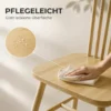 Esszimmerstühle 2er Set Küchenstühle Moderner Polsterstuhl Mit Geschwungener Rückenlehne Aus Kautschukholz Für Esszimmer