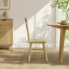 Esszimmerstühle 2er Set Küchenstühle Moderner Polsterstuhl Mit Geschwungener Rückenlehne Aus Kautschukholz Für Esszimmer