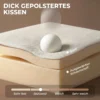 Fauteuil Met Opbergkruk, Corduroy Bekleding, Rondom Leesstoel Met Verstelbare Hoofdsteun, Brede Zitplaats, Crèmewit