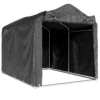 Garage Tent, Waterdicht Tentgarage Met Deur, UV bestendig 220 X 157 X 165 Cm Donkergrijs