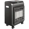 Gas Terrasverwarmer Outdoor 1,5 4,2 KW Terrasverwarmer Met Rollen 3 Vermogensniveaus 50 Cm Slang Drukregelaar