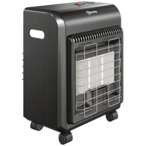 Gas Terrasverwarmer Outdoor 1,5 4,2 KW Terrasverwarmer Met Rollen 3 Vermogensniveaus 50 Cm Slang Drukregelaar