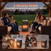 Gas Terrasverwarmer Outdoor 1,5 4,2 KW Terrasverwarmer Met Rollen 3 Vermogensniveaus 50 Cm Slang Drukregelaar