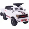 Glijauto Voor Peuters, Shelby Kinderauto Met Achtermand, Opklapbare Motorkap, Voor 18 72 Maanden, Wit