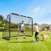 Groot Voetbaldoel Voor Tuin 300 X 200 Cm Jeugd & Volwassenen Outdoor Doel Met Scheurbestendig Net En Afgeronde Hoeken