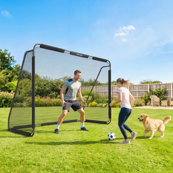 Groot Voetbaldoel Voor Tuin 300 X 200 Cm Jeugd & Volwassenen Outdoor Doel Met Scheurbestendig Net En Afgeronde Hoeken