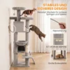 Grote Krabpaal 184 Cm Hoog Met 3 Krabstammen Ligvlakken Speelbal Hangmat Ladder, Katten Onder 6 Kg
