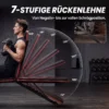 Hantelbank Verstellbar Klappbar Trainingsbank Mit Beinstrecker 7 Fach Verstellbarer Rückenlehne, Widerstandsbändern