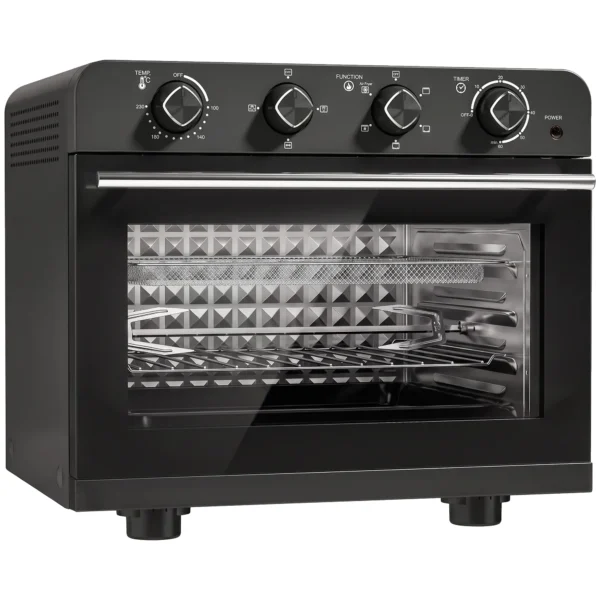 Heteluchtfriteuse oven Met Convectie En Draaispitset, Temperatuurregelaar, Timer, 1800 W