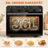 Heteluchtfriteuse oven Met Convectie En Draaispitset, Temperatuurregelaar, Timer, 1800 W