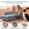 Hondensofa XL Orthopedisch Hondenbed Met Rugleuning Afneembaar Kussen Voor Grote Honden Onder De 35 Kg