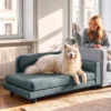 Hondensofa XL Orthopedisch Hondenbed Met Rugleuning Afneembaar Kussen Voor Grote Honden Onder De 35 Kg